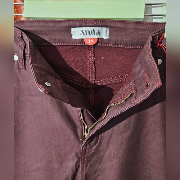 Arula Faux Leather Bootcut Pants Size 18 - Picture 2 of 10